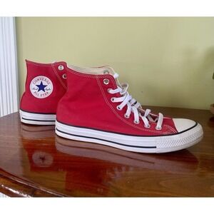 Converse Chuck Taylor All Star High Top Red Sneakers Women's 8.5 Men's 6.5